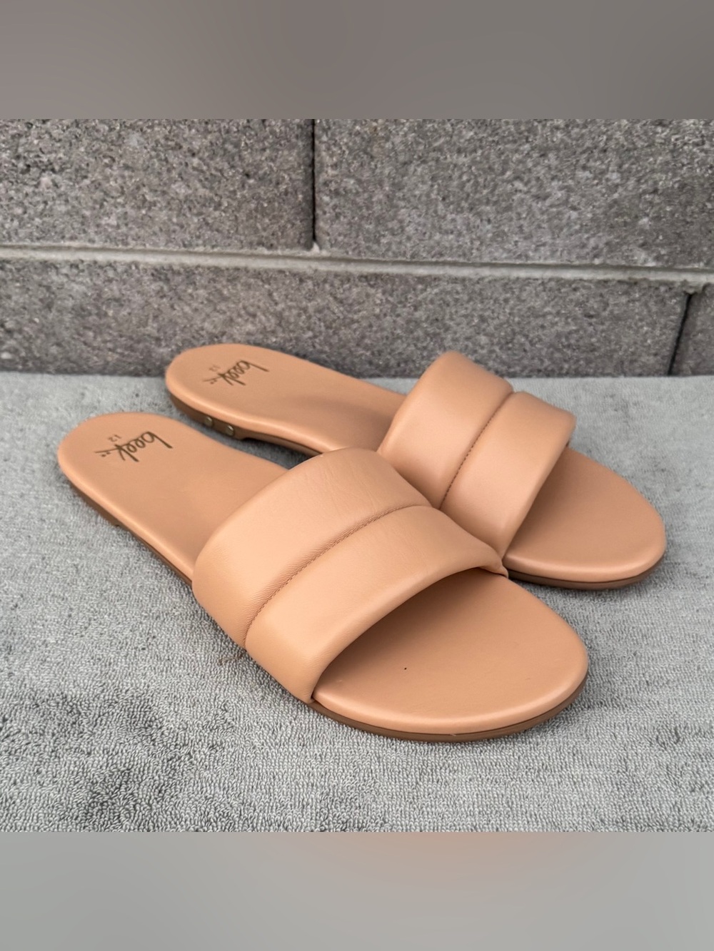 BEEK Sugarbird Beach Leather Slide Sandal Size 12